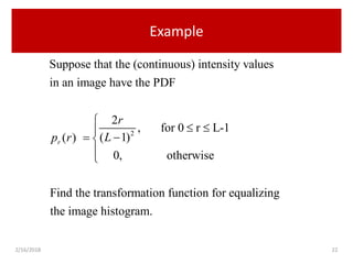 Histogram Processing | PPTX