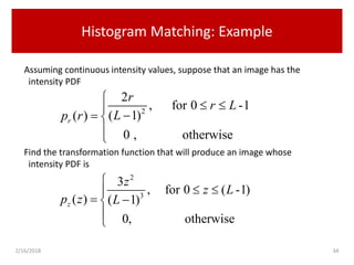 Histogram Processing | PPTX