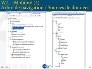 W4 – Mobilité (4)
Arbre de navigation / Sources de données




29/11/2011                             17
 