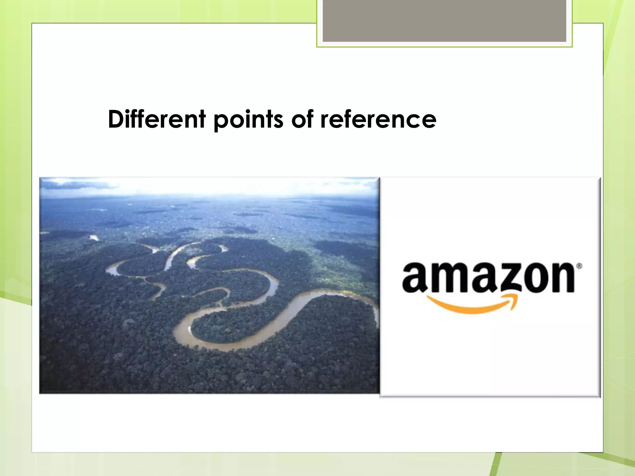 Different points of reference