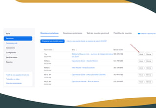 Quinto Webinario: Zoom