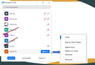 Quinto Webinario: Zoom