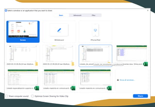 Quinto Webinario: Zoom
