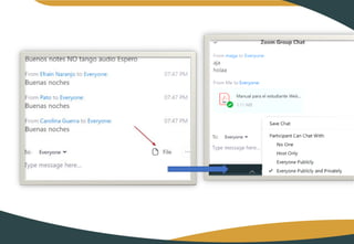 Quinto Webinario: Zoom