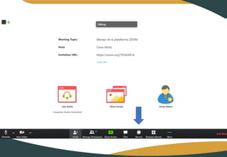 Quinto Webinario: Zoom