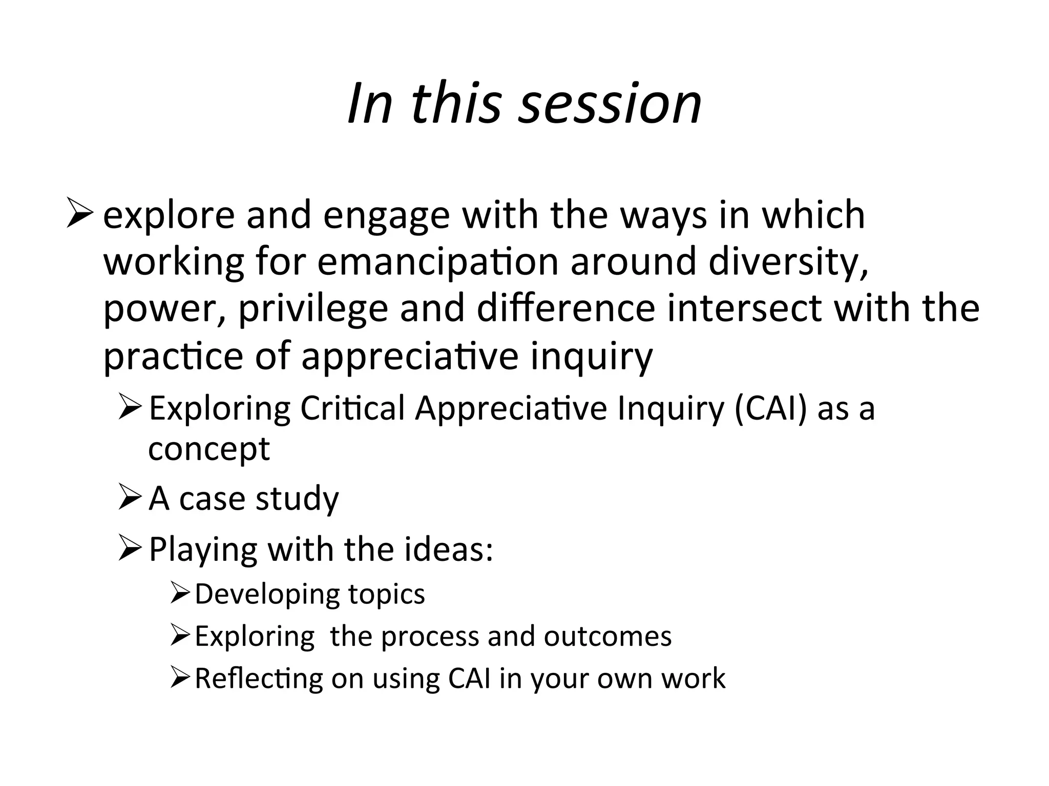 Critical Appreciative Inquiry PDF Critical Appreciative Inquiry PDF