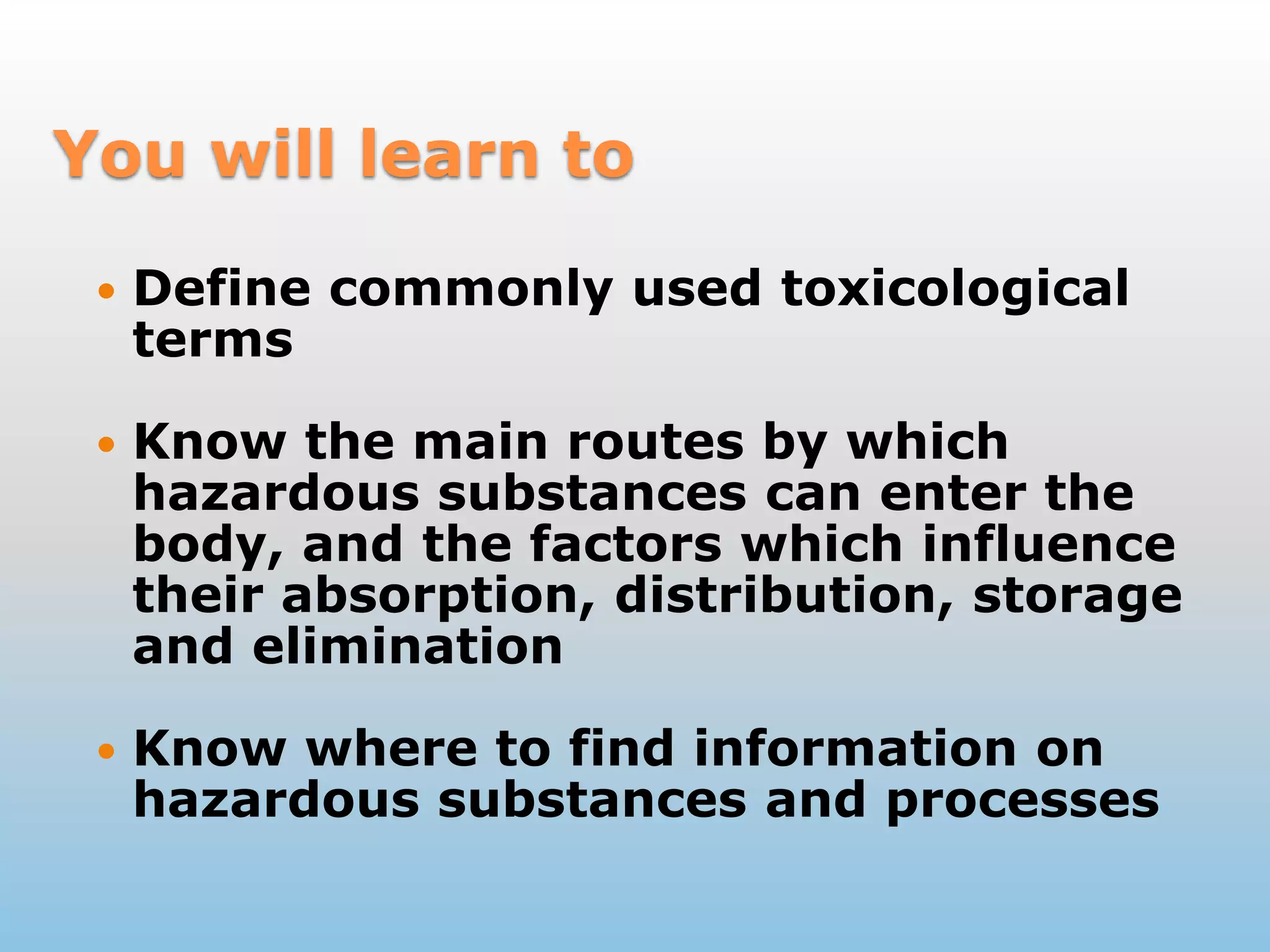 W507+Health+Effects+of+Hazardous+Substances PPT