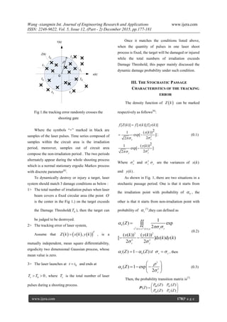 Mathematical Model for Dynamic Damage Probability of the Repetition ...