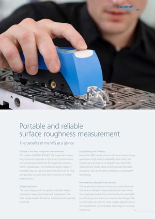 RUGOSIMETRO PORTATIL W5 en 10054997 | PDF