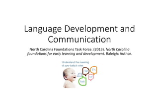 Language development and communication | PPT