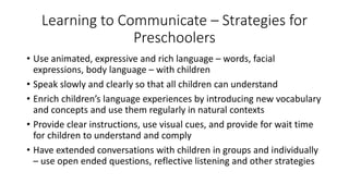 Language development and communication | PPT