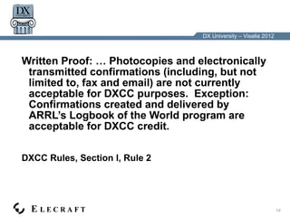 W6OAT - Ethics for Amateur Radio Operating Procedure | PPT