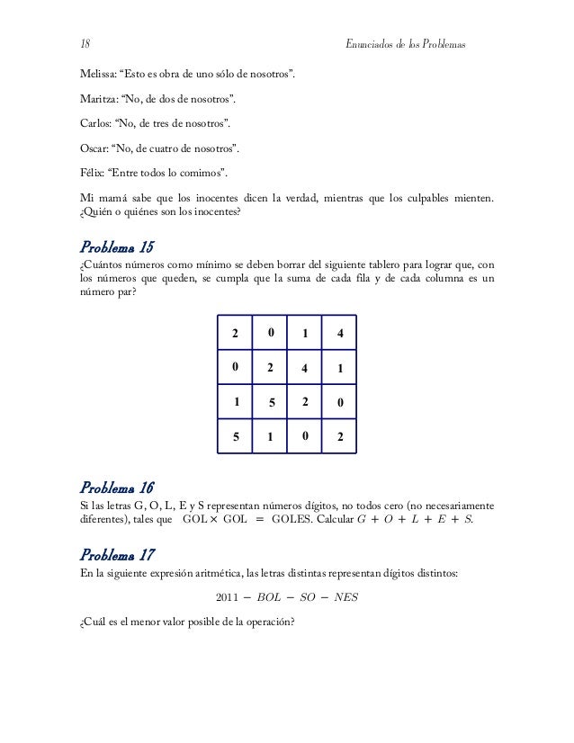 Resolucion De Problemas De Matematica Educacion Basica