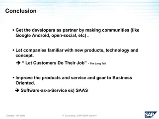  Threat from competitors ( Indian providers, Oracle, Salesforce.com) 