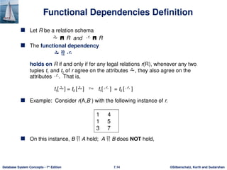 Normalization and Functional Dependencies | PPTX