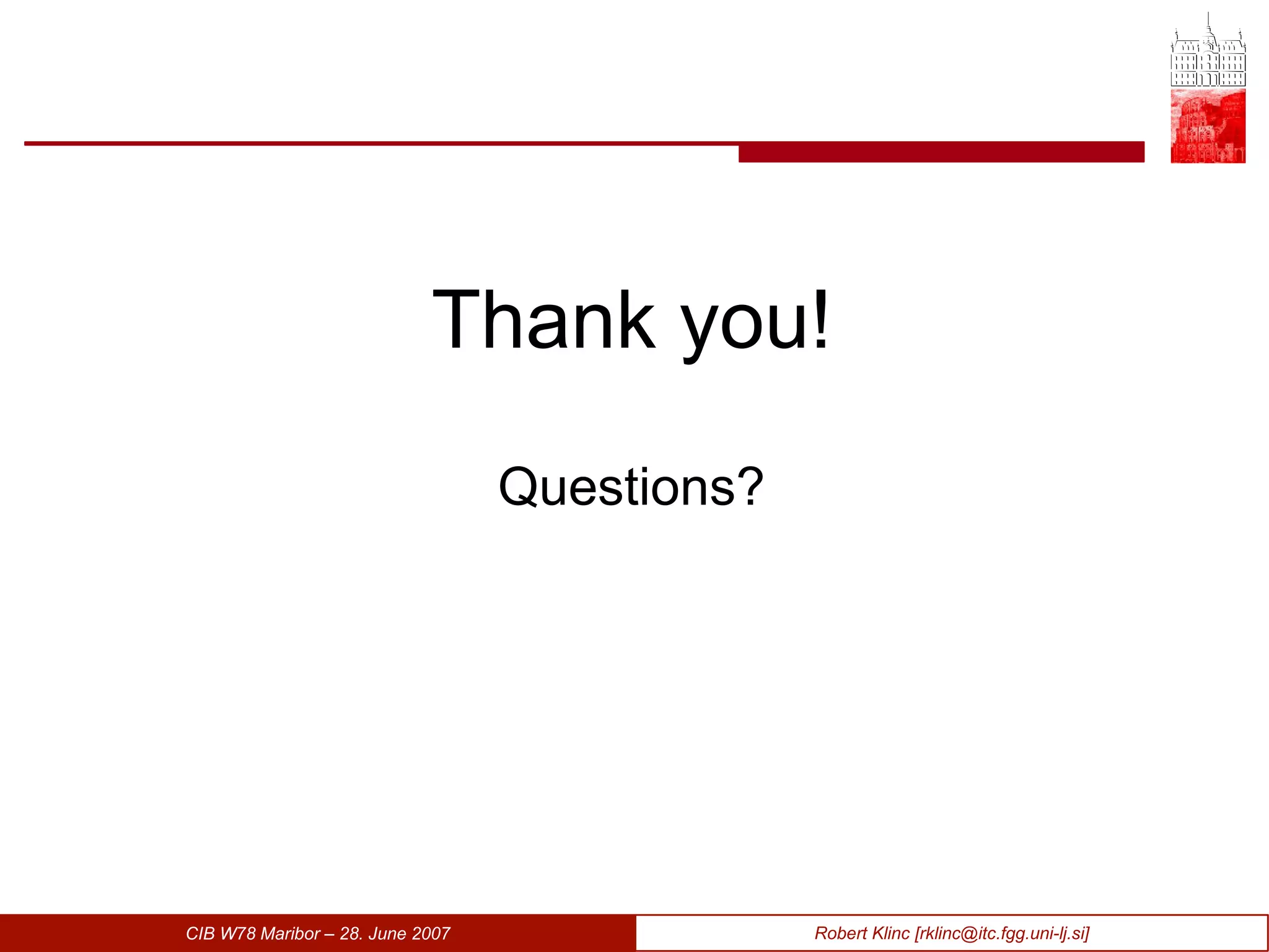 Thank you! Questions? 