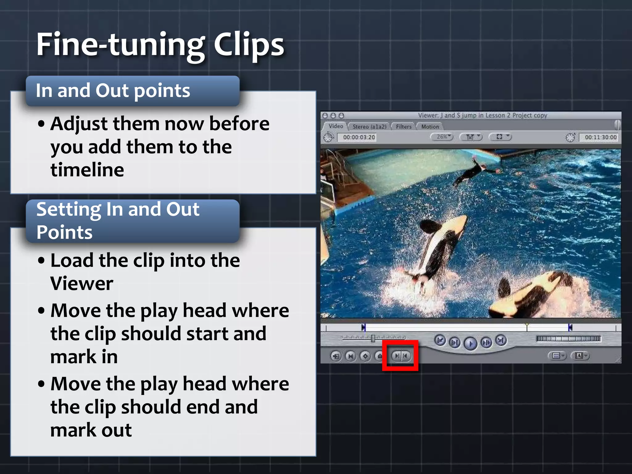 Fine-tuning Clips