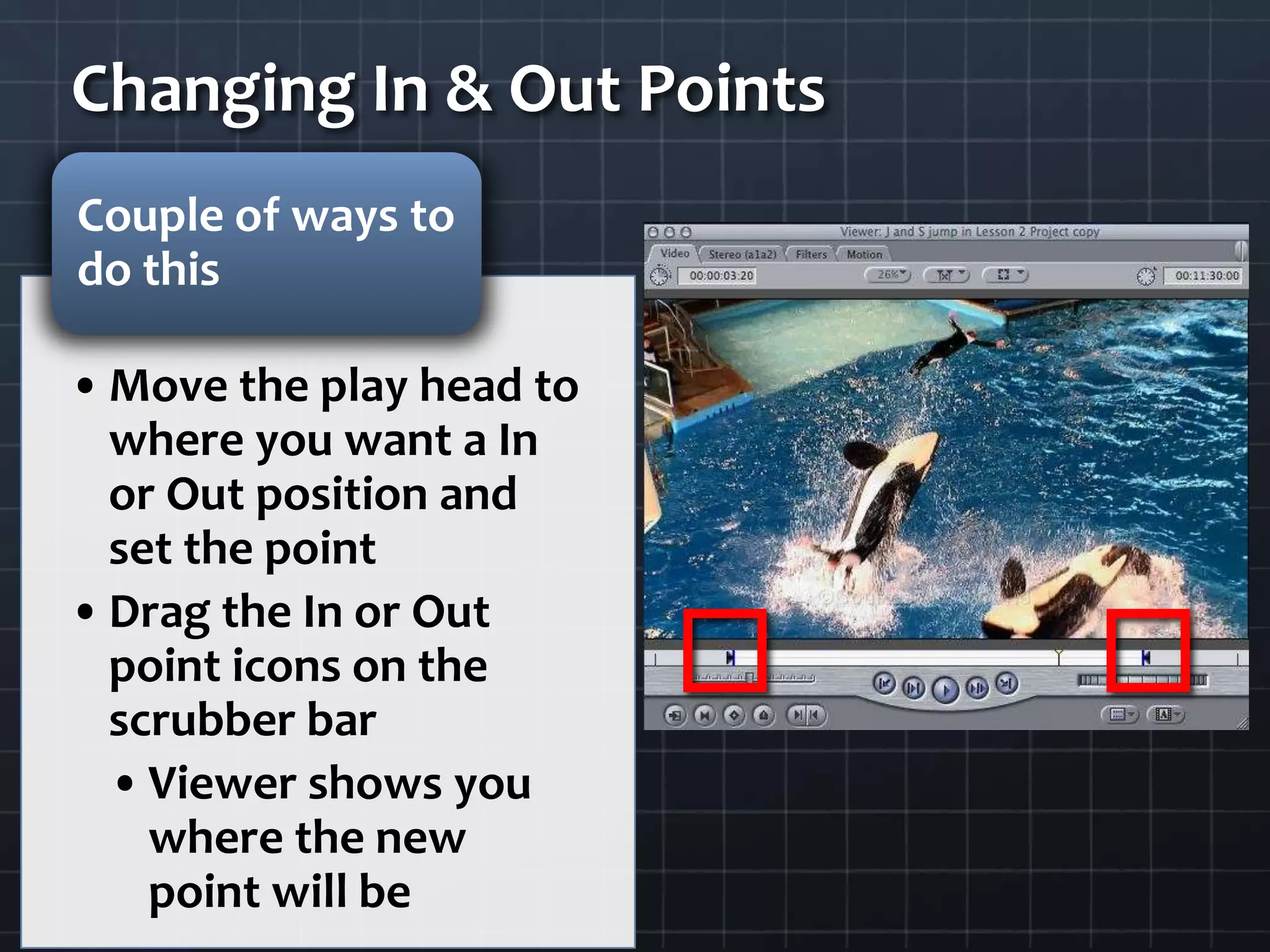 Changing In & Out Points