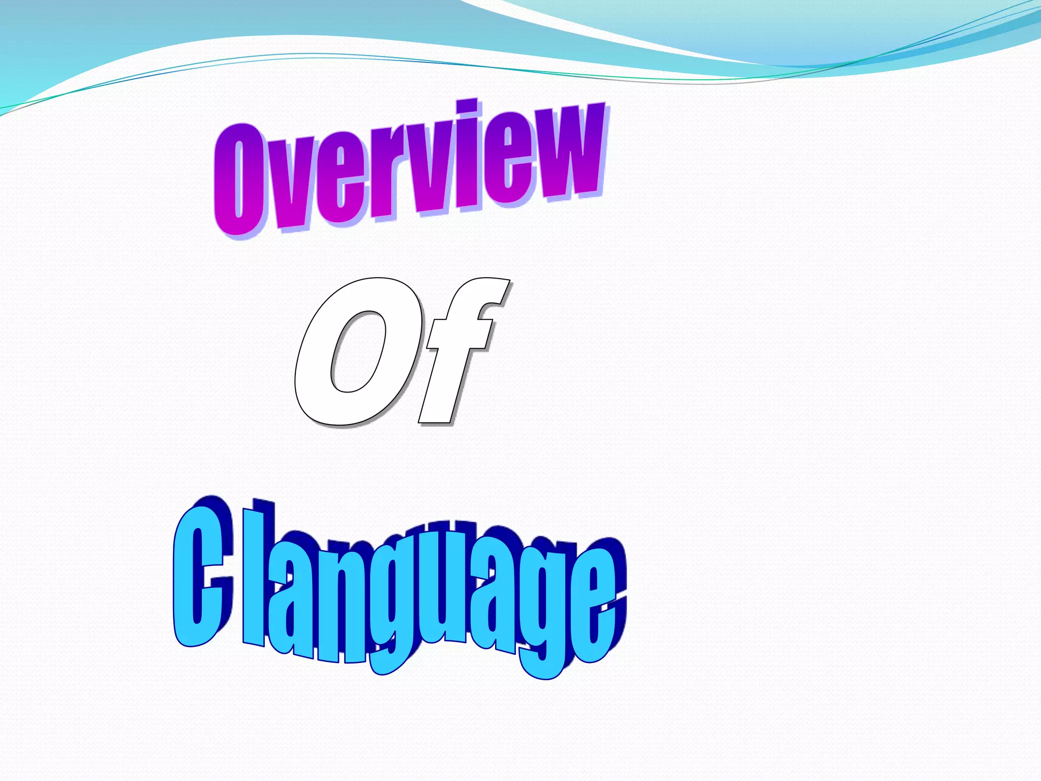 C language presentation | PPT