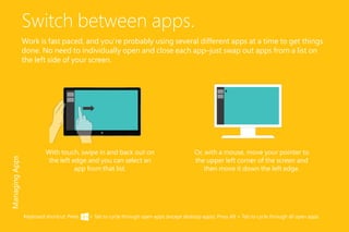 Switching Between Applications W8 brochure download | PDF