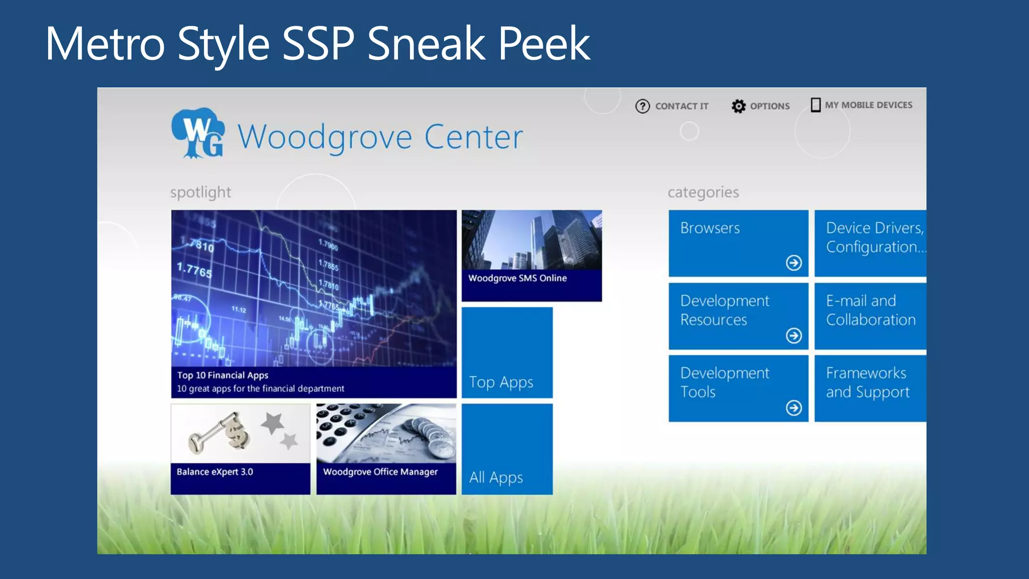 Metro Style SSP Sneak Peek
 