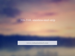316-316L-stainless-steel-strip
www.yiehunitedsteel.com
 