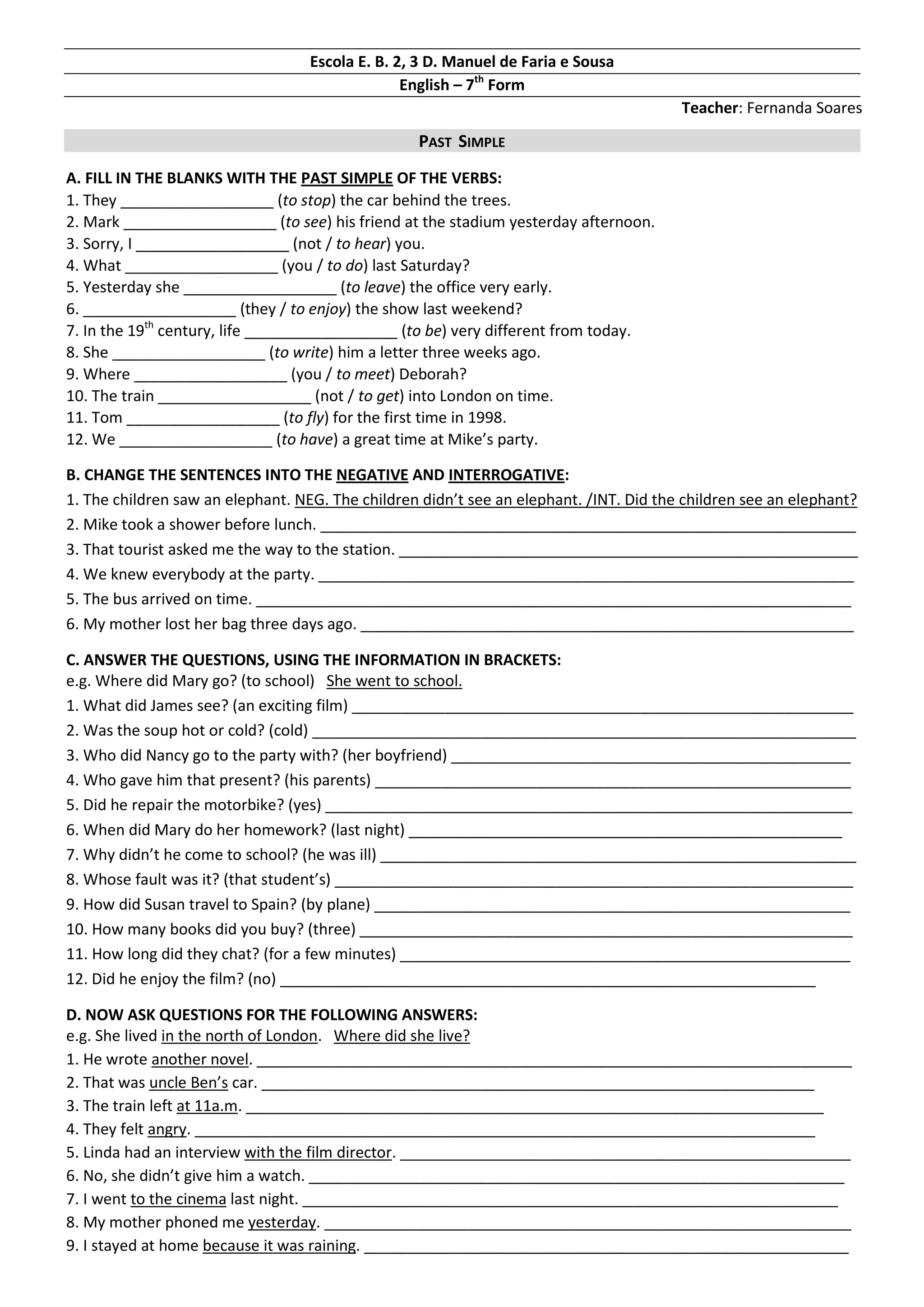 W8 Past Simple Further Practice PDF w8-past-simple-further-practice-pdf