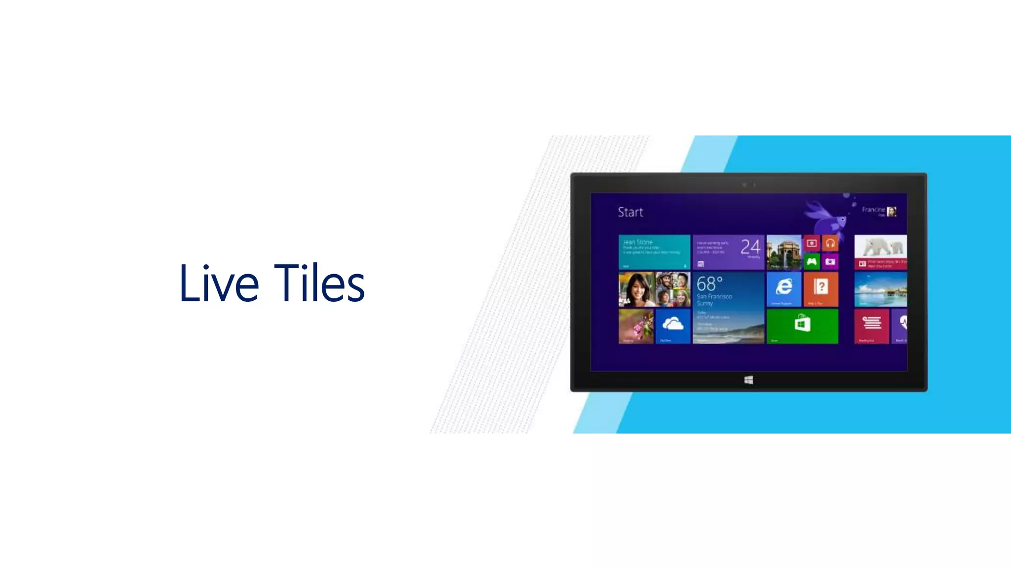 Live Tiles 
 