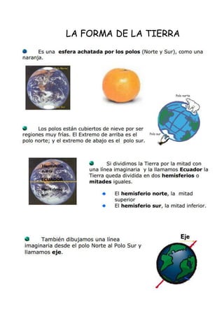 LA FORMA DE LA TIERRA
 