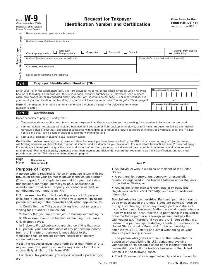 w 9 form w 9 spanish