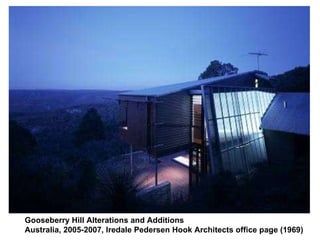 Gooseberry Hill Alterations and Additions Australia, 2005-2007, Iredale Pedersen Hook Architects office page (1969)   