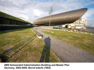 ZMS Schwandorf Administration Building and Master Plan Germany, 2005-2009, Bernd lederle (1964)  