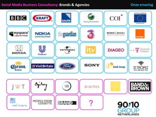 Social Media Business Consultancy: Brands & Agencies   Onze ervaring




                                                 ...