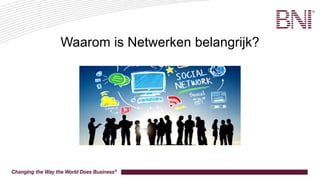 Waarom netwerken | PPTX