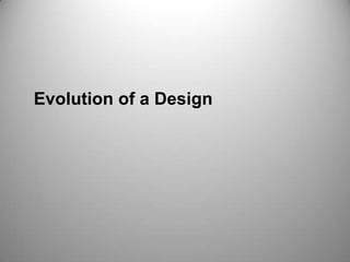 Evolution of a Design

 