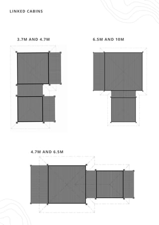 LINKED CABINS
3.7M AND 4.7M 6.5M AND 10M
4.7M AND 6.5M
 