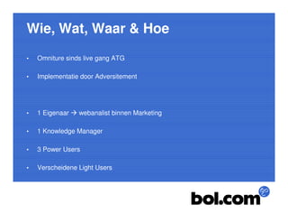 Webanalytics Congres 2009: Bol.com