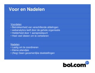 Webanalytics Congres 2009: Bol.com