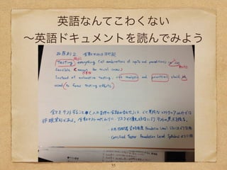 英語なんてこわくない
∼英語ドキュメントを読んでみよう
35
 