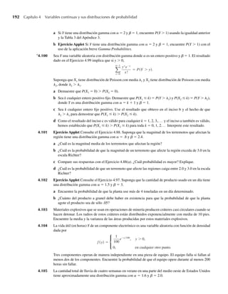 (2 2
)
, −q
p
s
 y  q.
s
Observe que la función de densidad normal contiene dos parámetros, m y s.
TEOREMA 4.7 Si Y es una variable aleatoria normalmente distribuida con parámetros m y s, entonces
E(Y) = m y V(Y) = s2
.
W-cap-04.indd 178
W-cap-04.indd 178 27/7/09 02:25:35
27/7/09 02:25:35
 