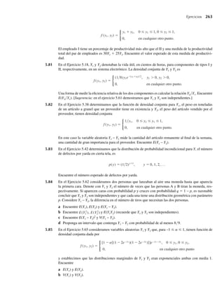 2.
Entonces
V (Y) = E(Y2
) − m2
= (3 