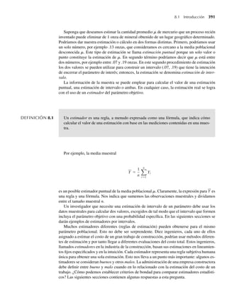 y1, 0 ≤ y2 ≤ y1 ≤ 1,
0, en cualquier otro punto.
En este caso la variable aleatoria Y1 − Y2 mide la cantidad del artículo remanente al final de la semana,
una cantidad de gran importancia para el proveedor. Encuentre E(Y1 − Y2).
5.83 En el Ejercicio 5.42 determinamos que la distribución de probabilidad incondicional para Y, el número
de defectos por yarda en cierta tela, es
p(y) = (1 