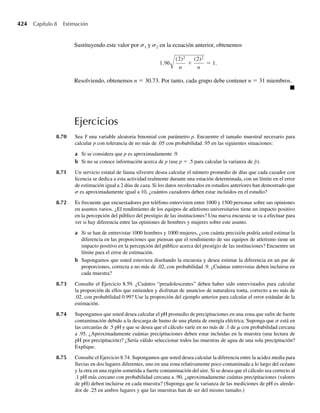 5.92 En el Ejercicio 5.9 determinamos que
f (y1, y2) =
6(1 − y2), 0 ≤ y1 ≤ y2 ≤ 1,
0, en cualquier otro punto
es una función de densidad de probabilidad conjunta valida. Encuentre Cov(Y1, Y2). ¿Y1 y Y2 son inde-
pendientes?
5.93 Suponga que, al igual que en los Ejercicios 5.11 y 5.79, Y1 y Y2 están uniformemente distribuidas sobre
el triángulo sombreado del diagrama siguiente.
a Encuentre Cov(Y1, Y2).
b ¿Y1 y Y2 son independientes? (Vea el Ejercicio 5.55.)
c Encuentre el coeficiente de correlación para Y1 y Y2.
d ¿La respuesta al inciso b lo lleva a dudar de su respuesta al inciso a? ¿Por qué sí o por qué no?
5.94 Sean Y1 y Y2 variables aleatorias no correlacionadas y considere U1 = Y1 + Y2 y U2 = Y1 − Y2.
a Encuentre la Cov(U1, U2) en términos de las varianzas de Y1 y Y2.
b Encuentre una expresión para el coeficiente de correlación entre U1 y U2.
c ¿Es posible que Cov(U1, U2) = 0? ¿Cuándo ocurre esto?
5.95 Consideremos que las variables aleatorias discretas Y1 y Y2 tienen la función de probabilidad conjunta
p(y1, y2) = 1 