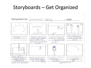 Storyboards – Get Organized
 
