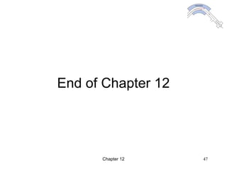 Chapter 12 47
End of Chapter 12
 