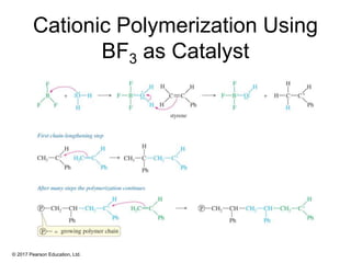 © 2017 Pearson Education, Ltd.
Cationic Polymerization Using
BF3 as Catalyst
 