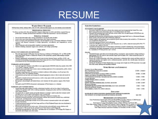 RESUME