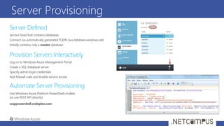 Server Provisioning
 