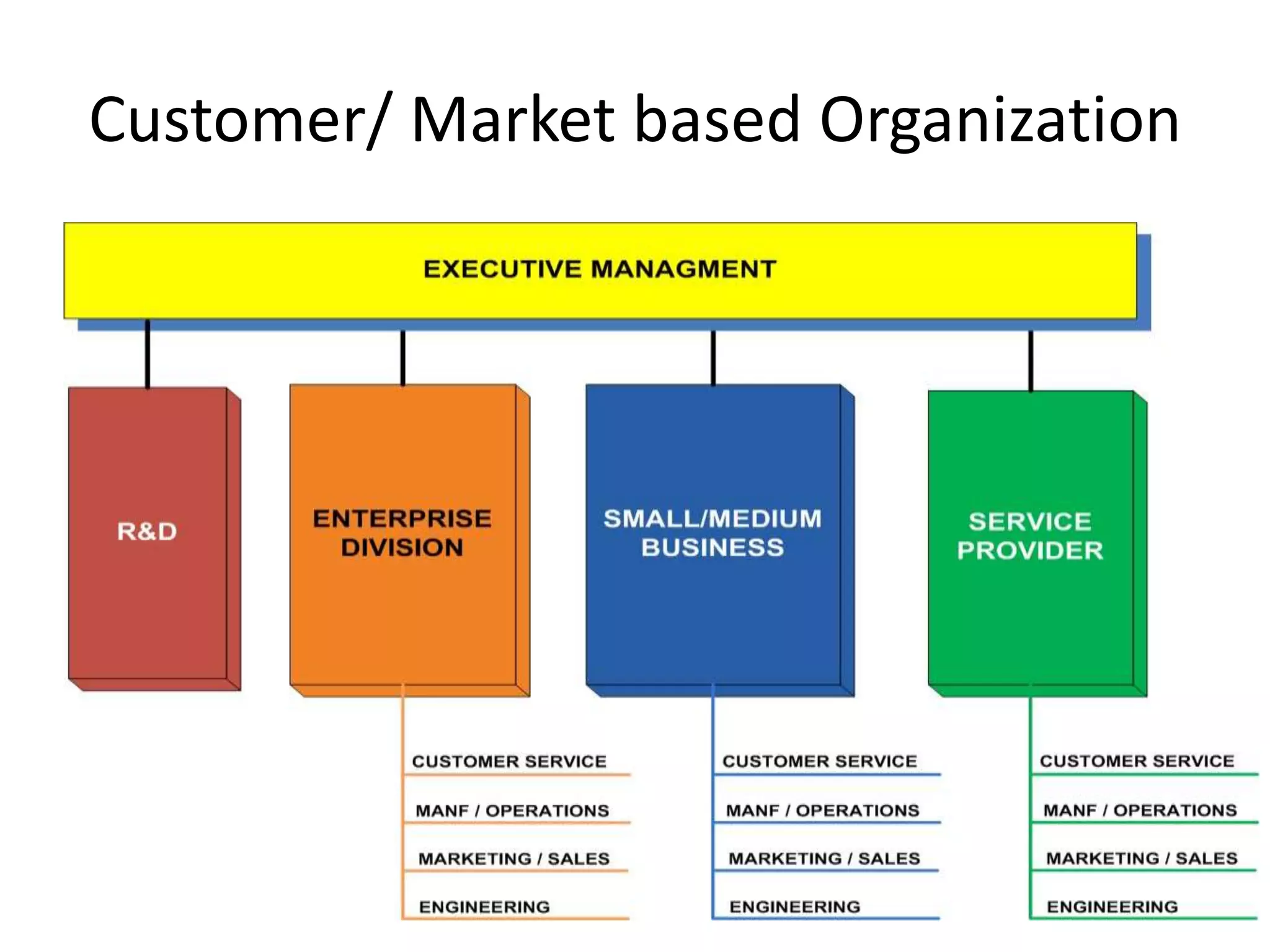 Customer/ Market based Organization 
 