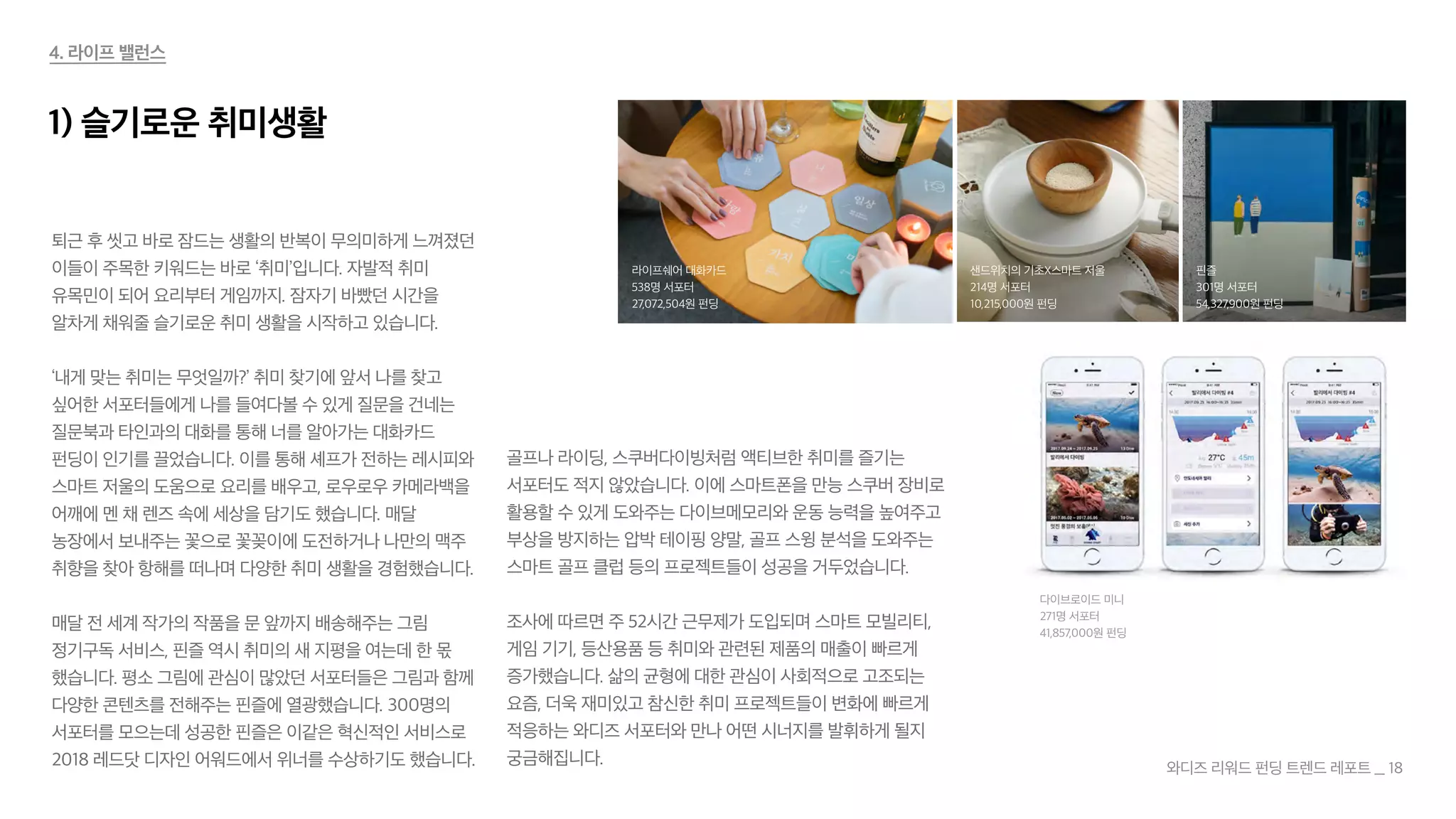 와디즈 리워드 크라우드펀딩 트렌드리포트 2019